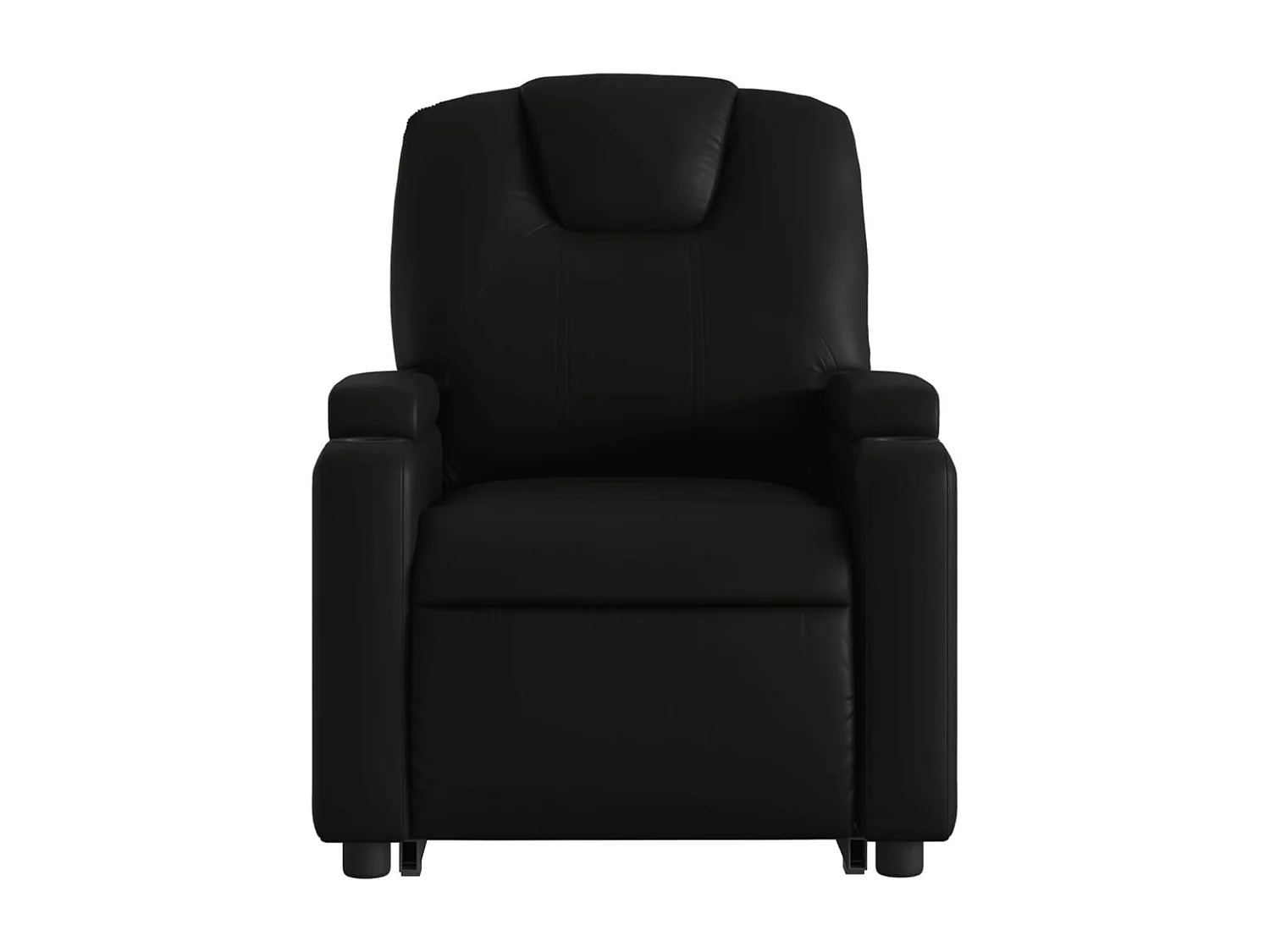 Fauteuil inclinable massant Noir Similicuir