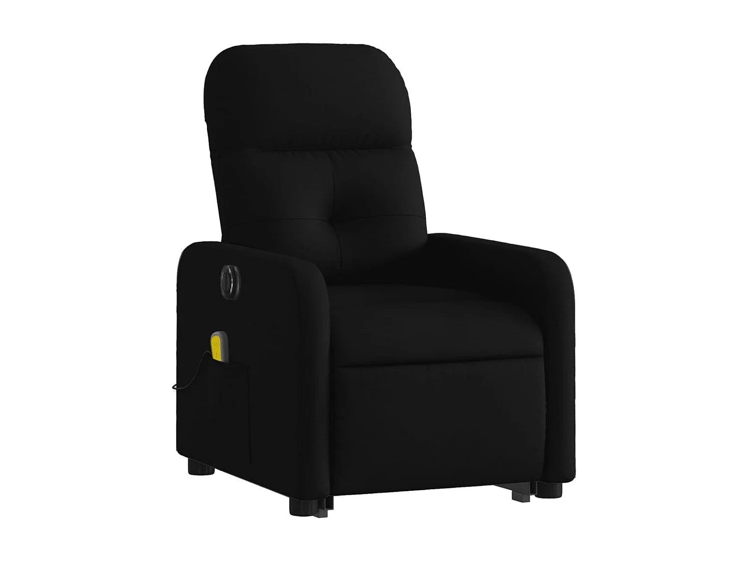 Fauteuil inclinable massant électrique Noir Tissu