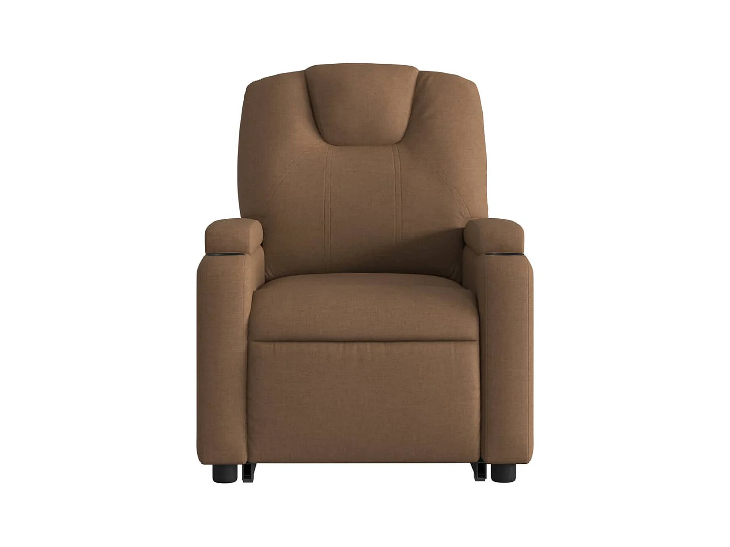 Fauteuil inclinable massant électrique Marron Tissu
