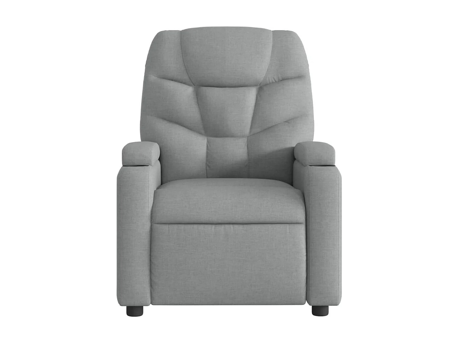 Fauteuil massant inclinable Gris clair Tissu