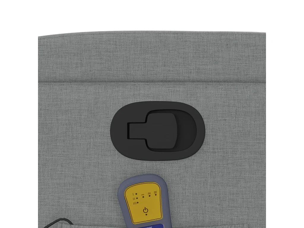 Fauteuil massant inclinable Gris clair Tissu