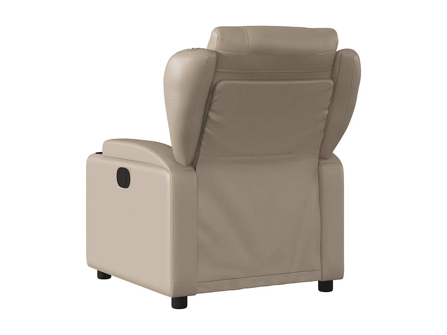 Fauteuil massant inclinable électrique cappuccino similicuir