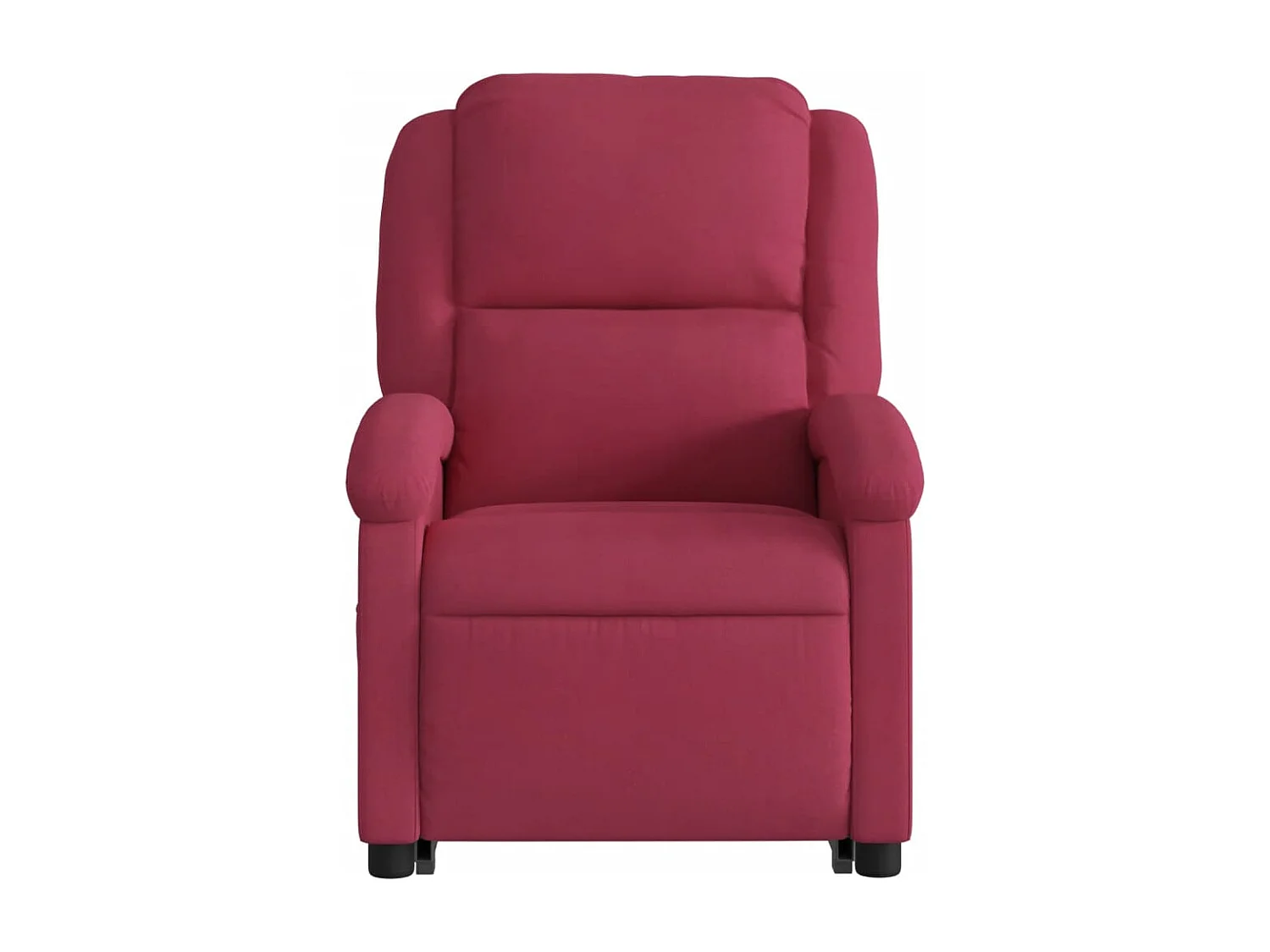Fauteuil massant inclinable Rouge bordeaux Velours