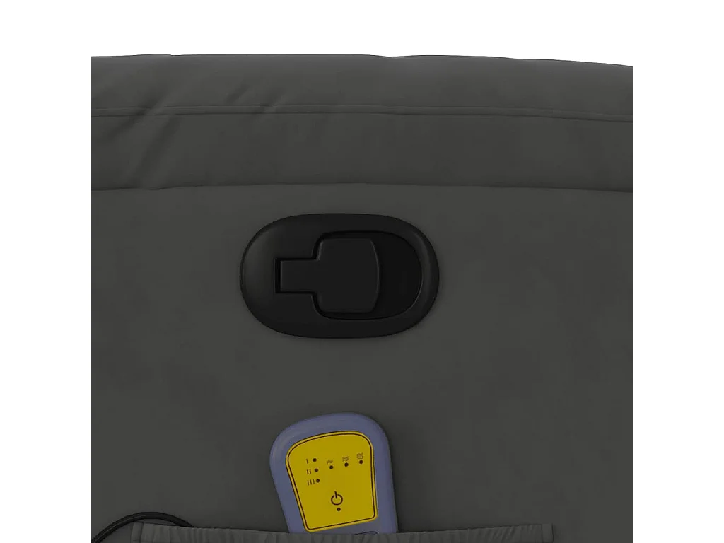 Massagestoel microvezelstof donkergrijs