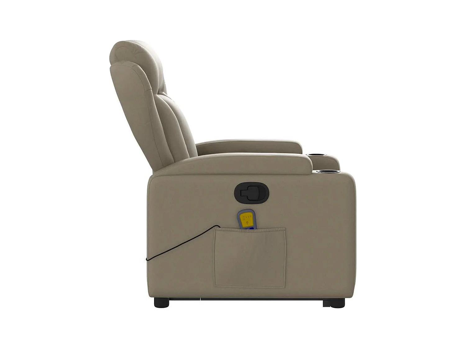 Fauteuil inclinable massant Cappuccino Similicuir