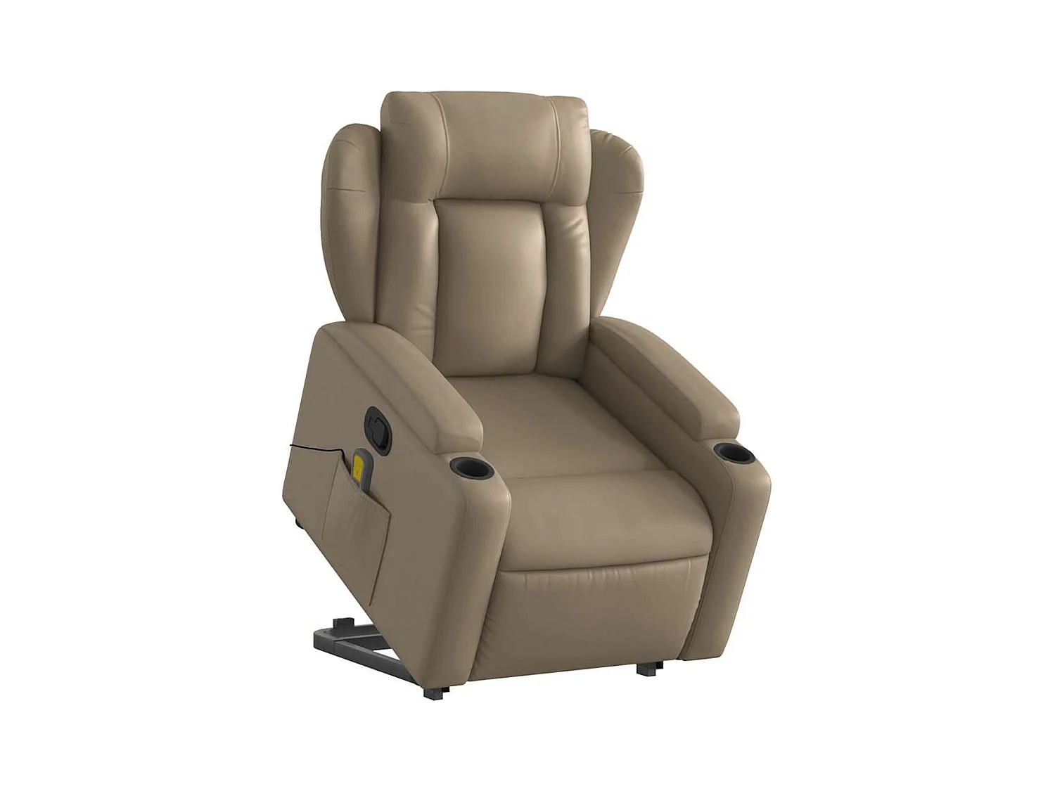 Fauteuil inclinable massant Cappuccino Similicuir