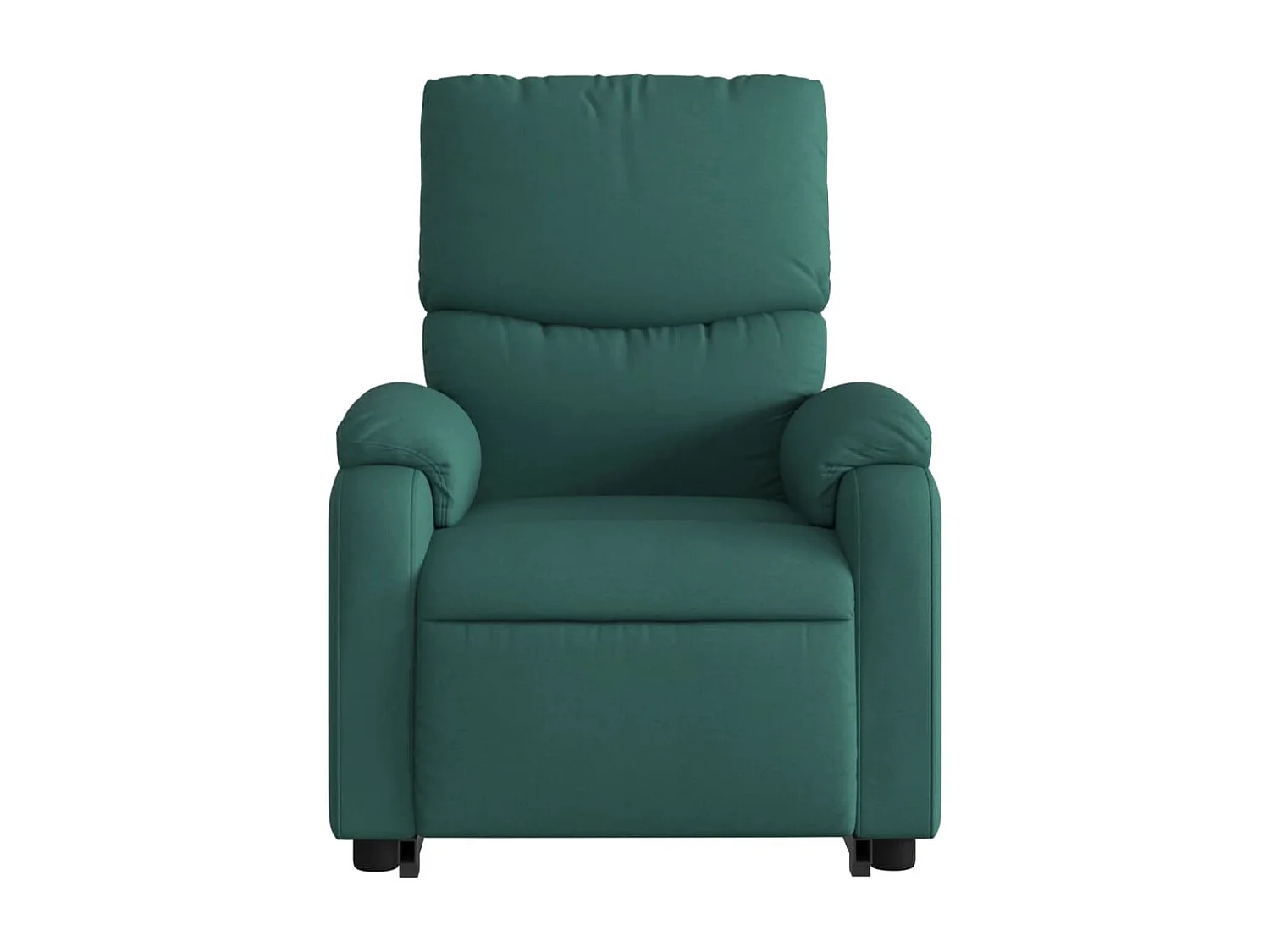 Fauteuil inclinable massant Vert foncé Tissu