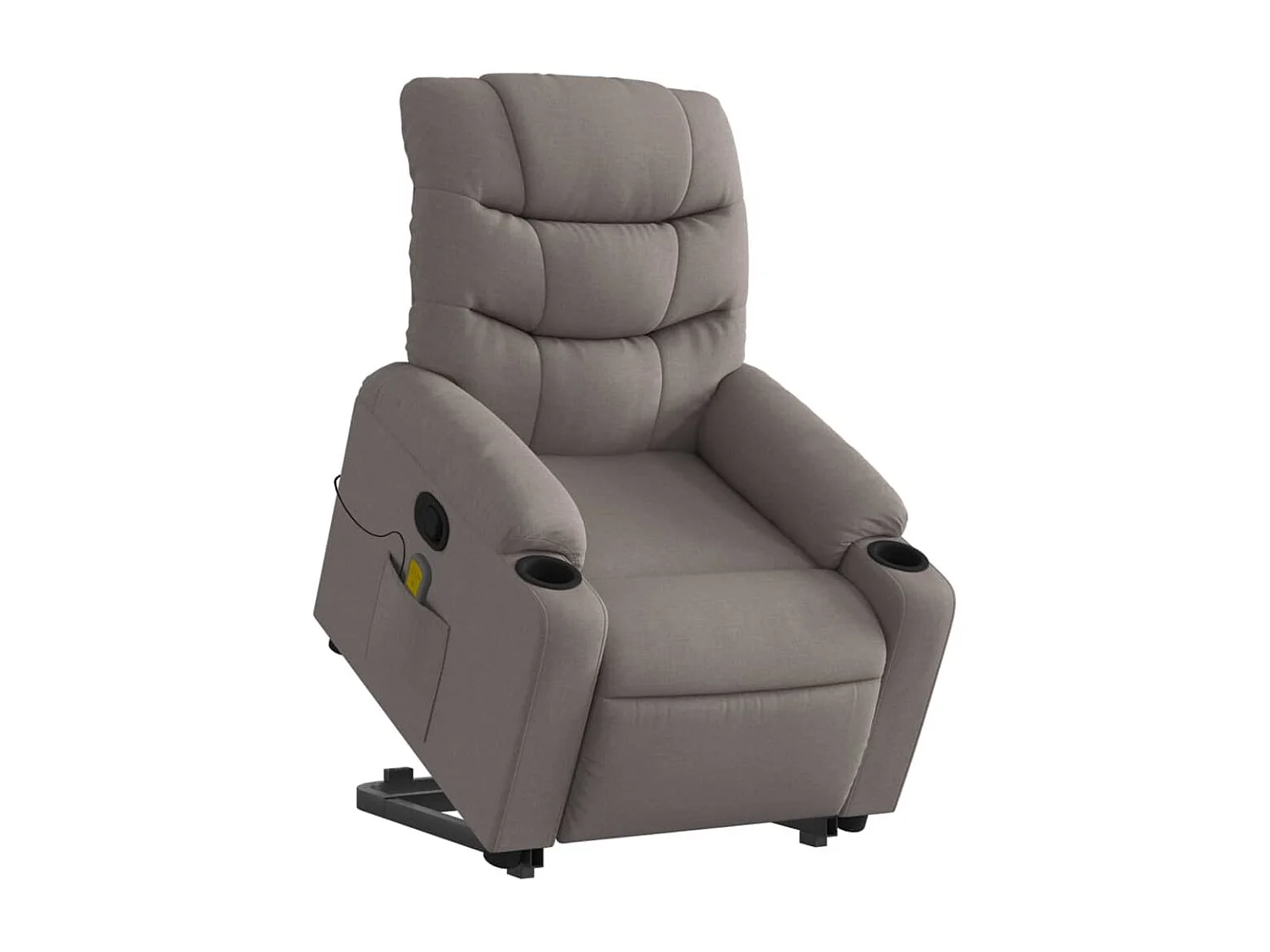 Fauteuil inclinable massant Taupe Tissu