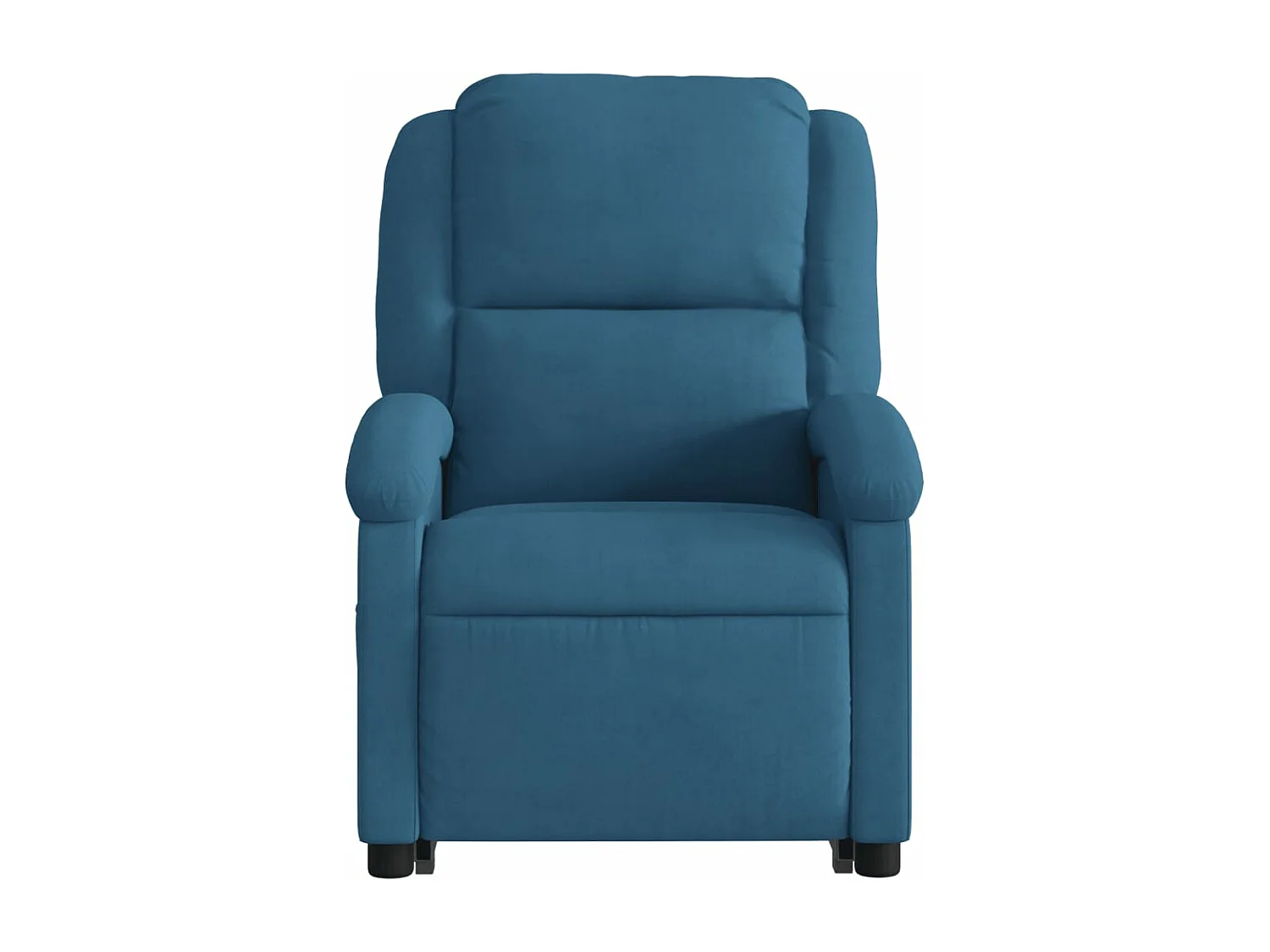 Fauteuil massant inclinable Bleu Velours