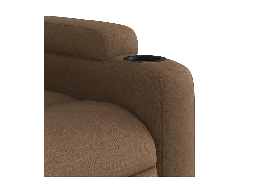 Fauteuil massant inclinable Marron Tissu