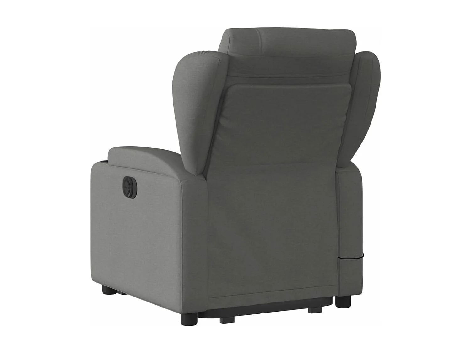 Fauteuil inclinable massant électrique Gris foncé Tissu