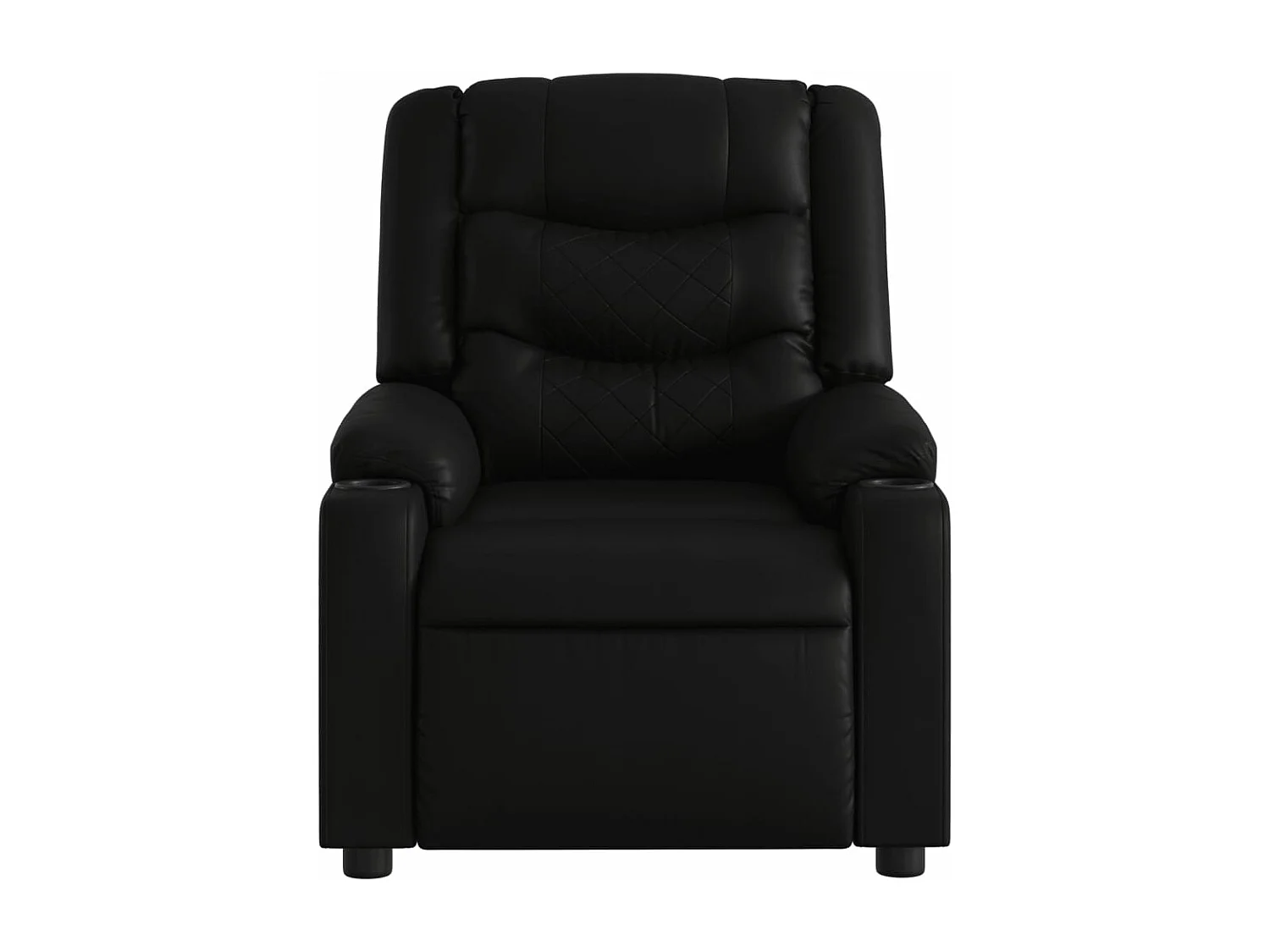 Fauteuil massant inclinable électrique noir similicuir