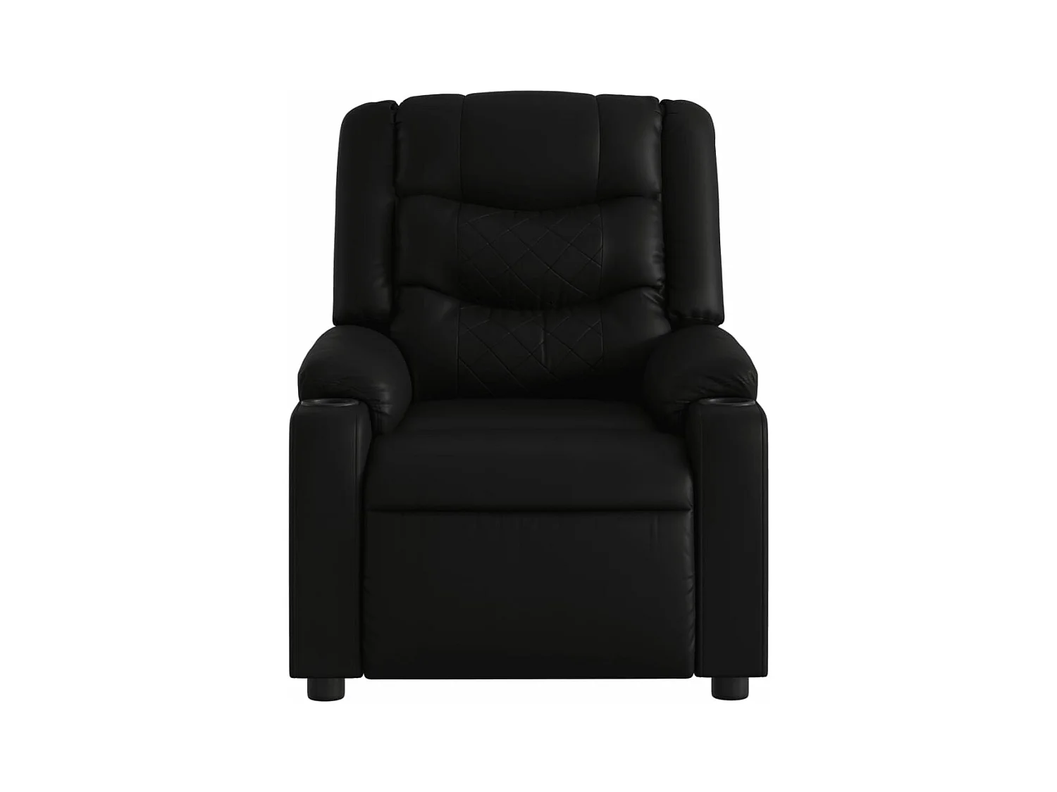 Fauteuil massant inclinable électrique noir similicuir