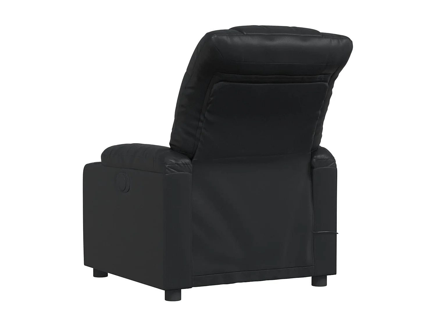 Fauteuil massant inclinable Noir Similicuir