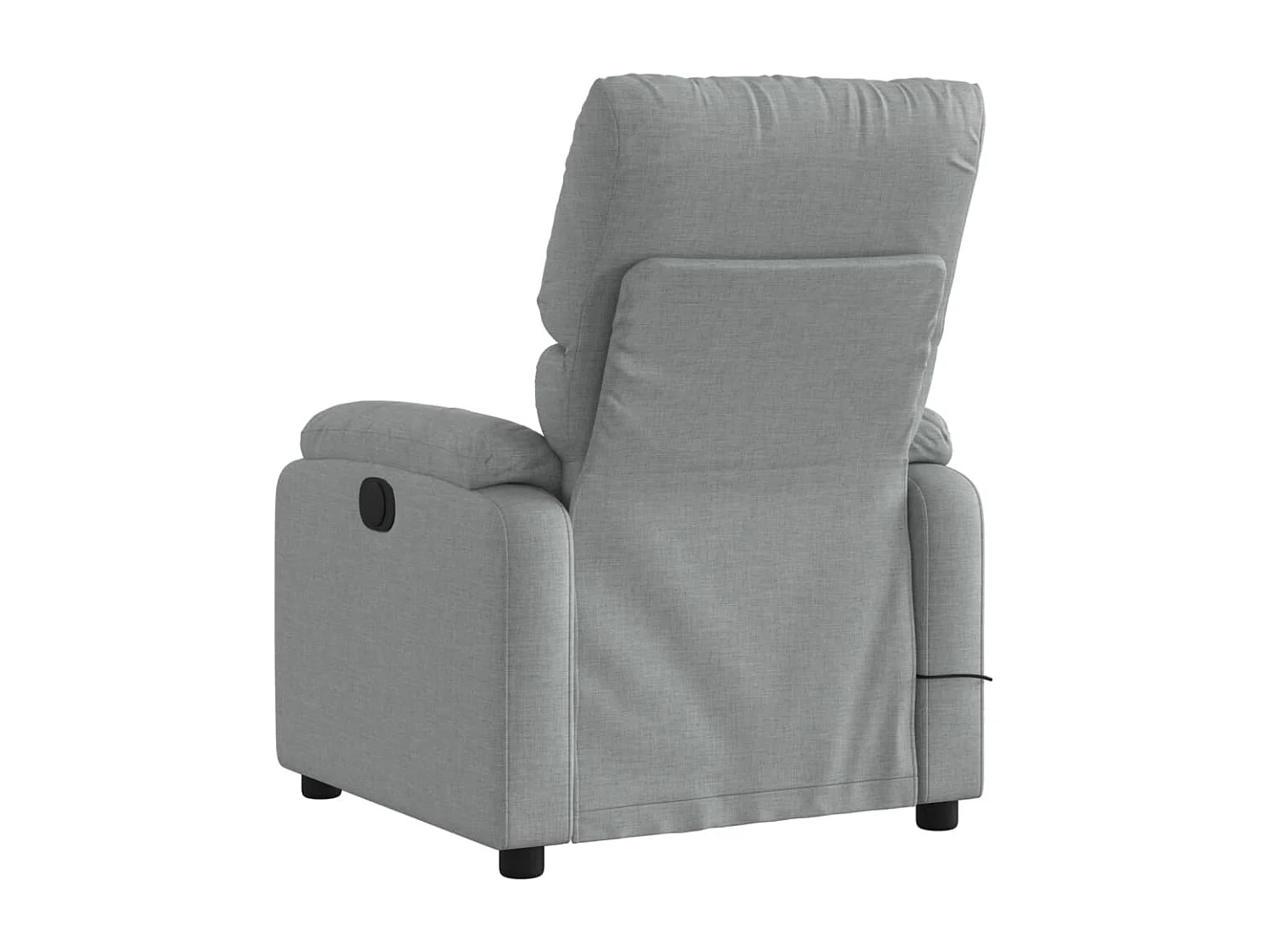 Fauteuil massant inclinable Gris clair Tissu