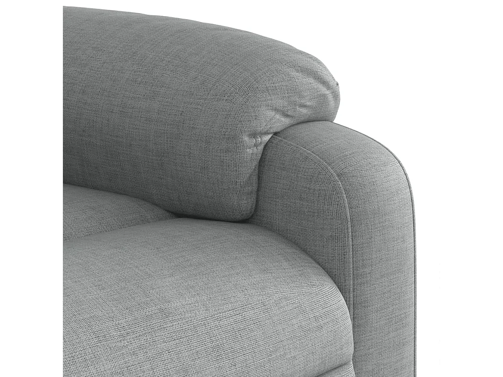 Fauteuil massant inclinable Gris clair Tissu