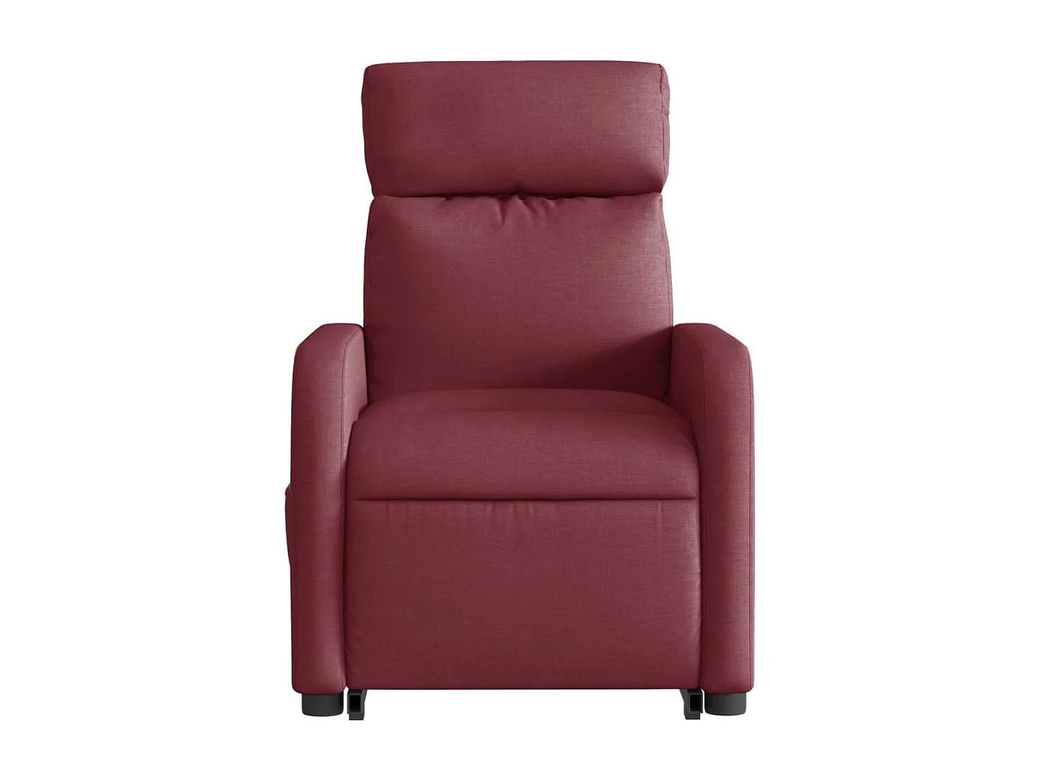 Fauteuil inclinable massant électrique Rouge bordeaux Tissu