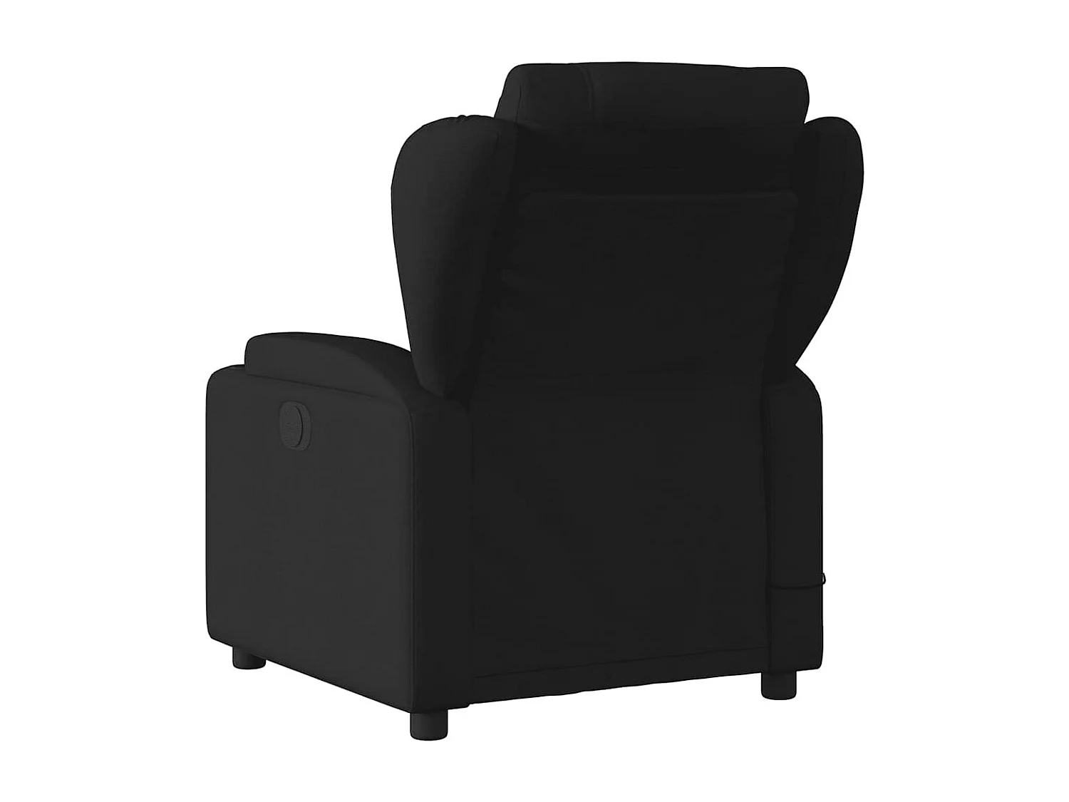 Fauteuil massant inclinable Noir Tissu