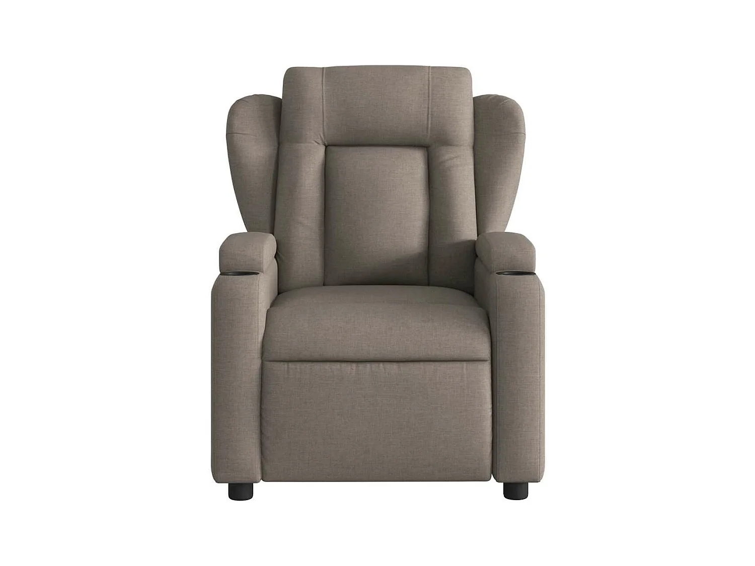 Fauteuil massant inclinable Taupe Tissu