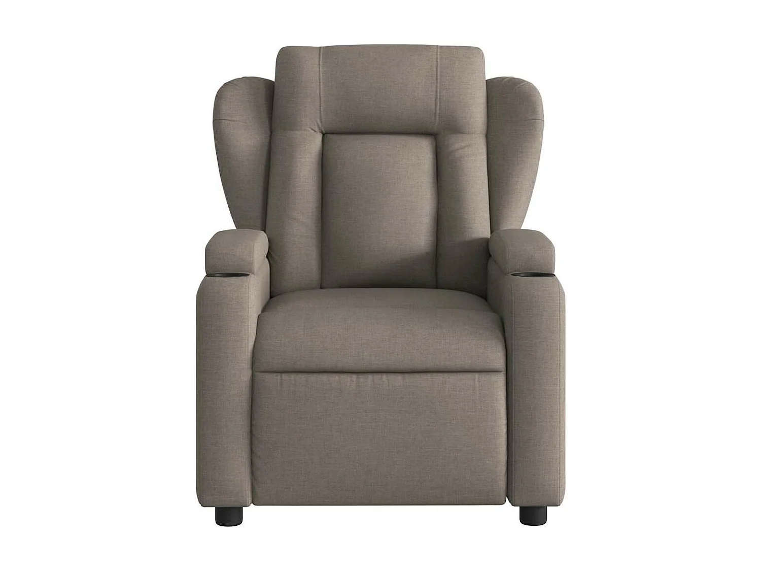 Fauteuil massant inclinable Taupe Tissu