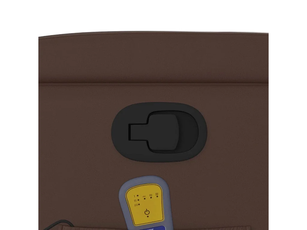 Fauteuil massant inclinable Marron Similicuir