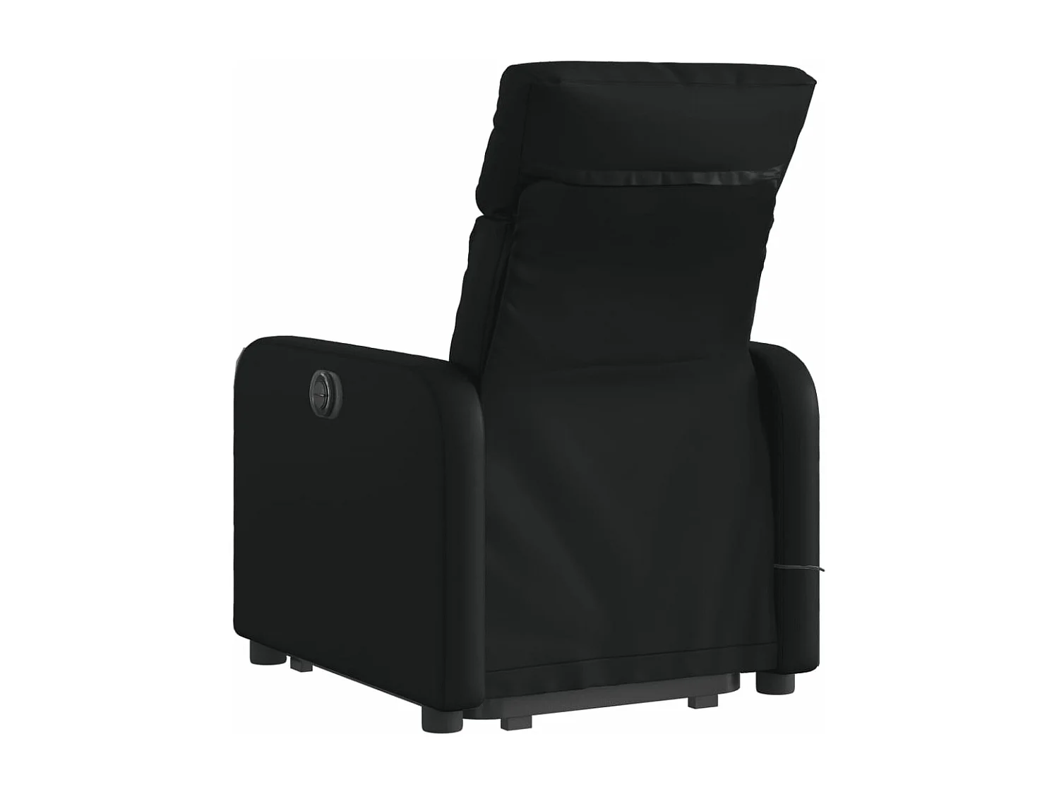 Fauteuil inclinable massant électrique noir similicuir