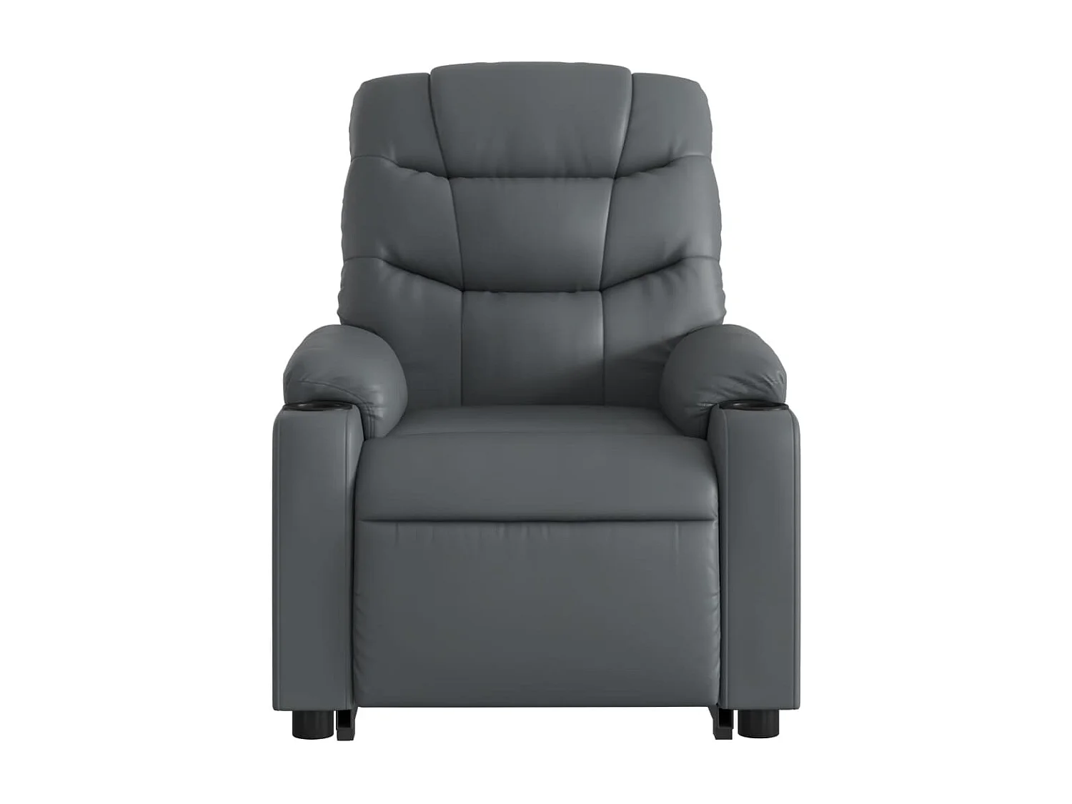 Fauteuil inclinable massant électrique gris similicuir