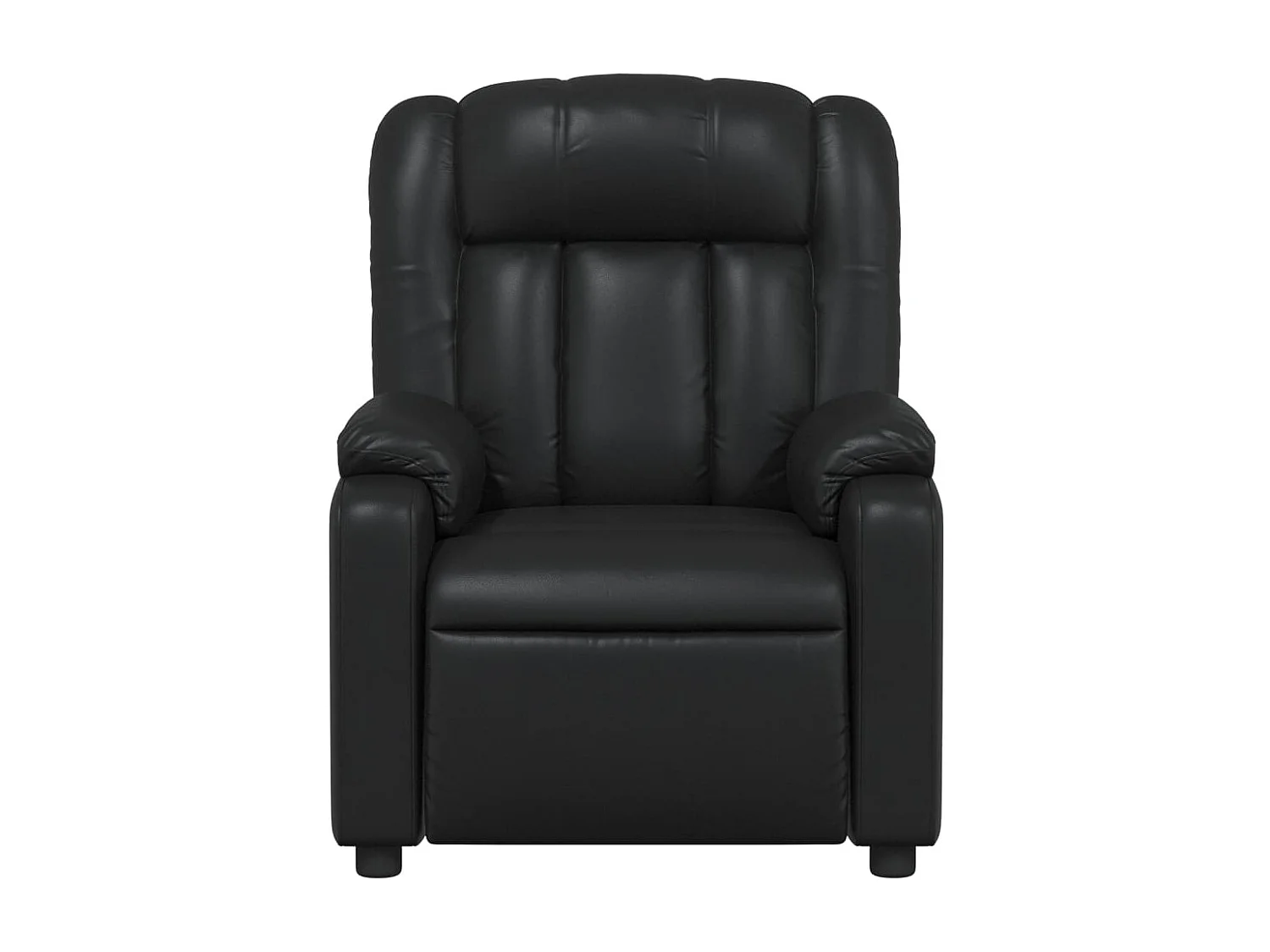 Fauteuil massant inclinable Noir Similicuir
