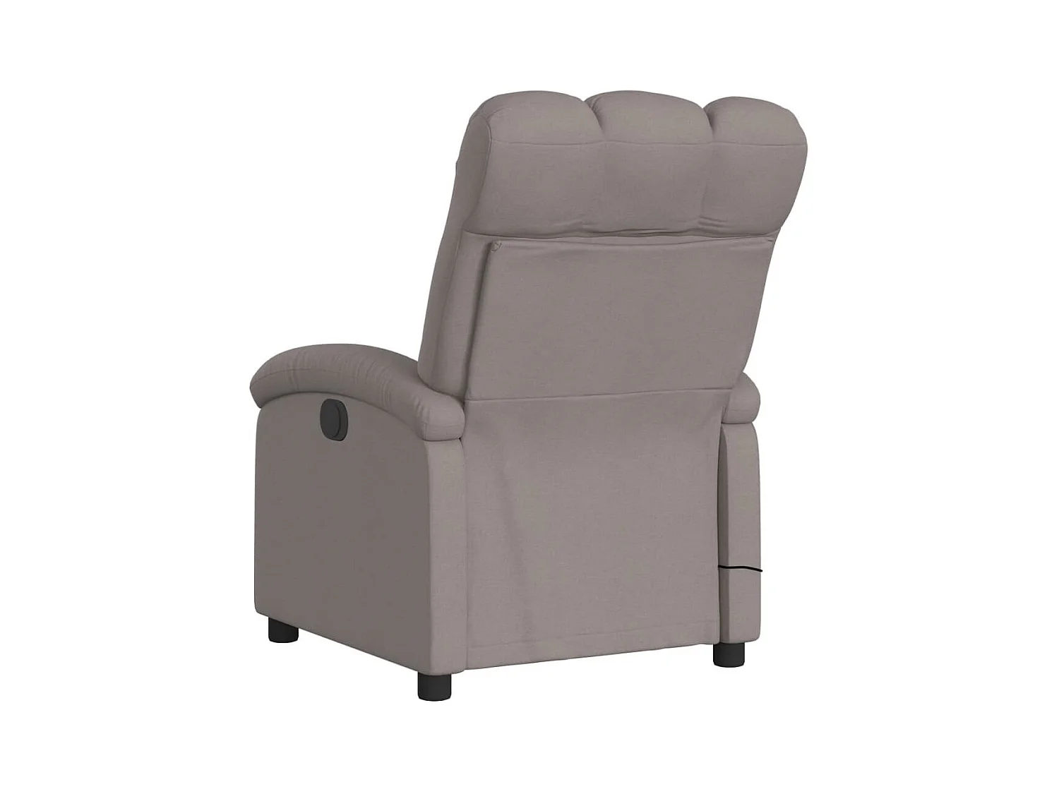 Fauteuil massant inclinable électrique Taupe Tissu