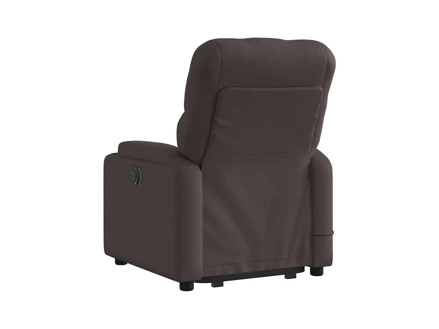 Fauteuil inclinable massant Marron foncé Tissu
