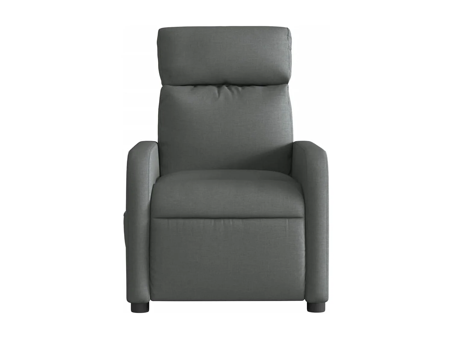 Fauteuil inclinable massant électrique gris foncé tissu