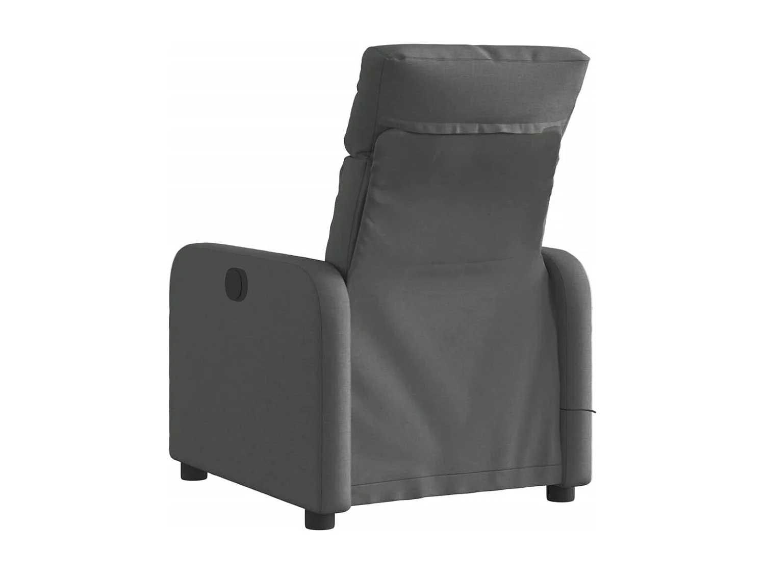 Sillón reclinable de masaje eléctrico tela gris oscuro