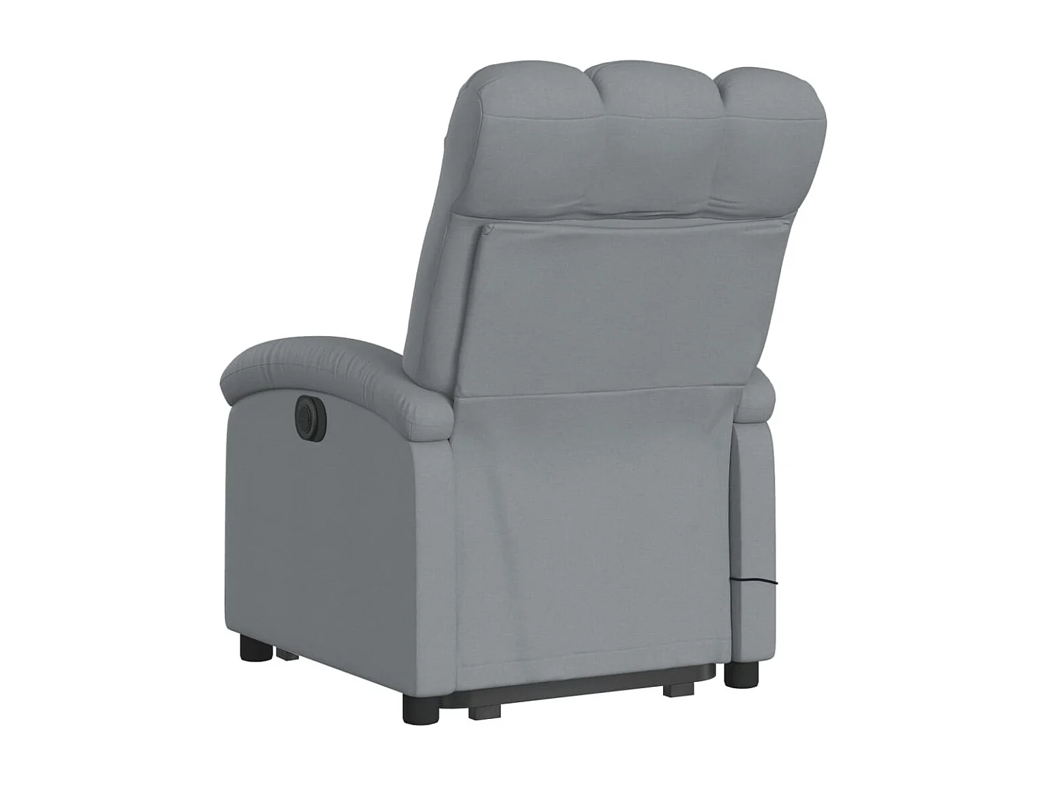 Fauteuil inclinable massant électrique Gris clair Tissu