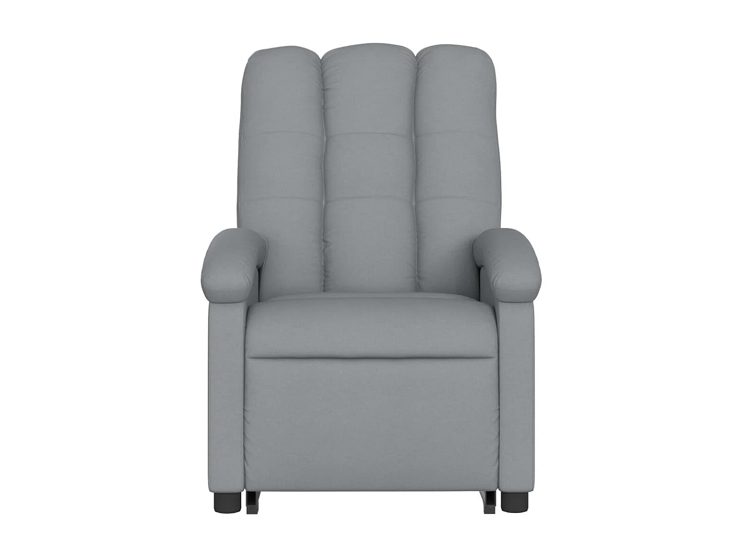 Fauteuil inclinable massant électrique Gris clair Tissu