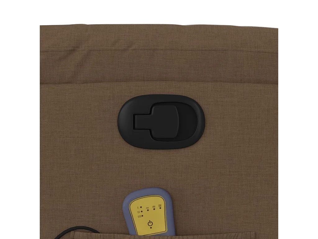 Fauteuil massant inclinable Marron Tissu