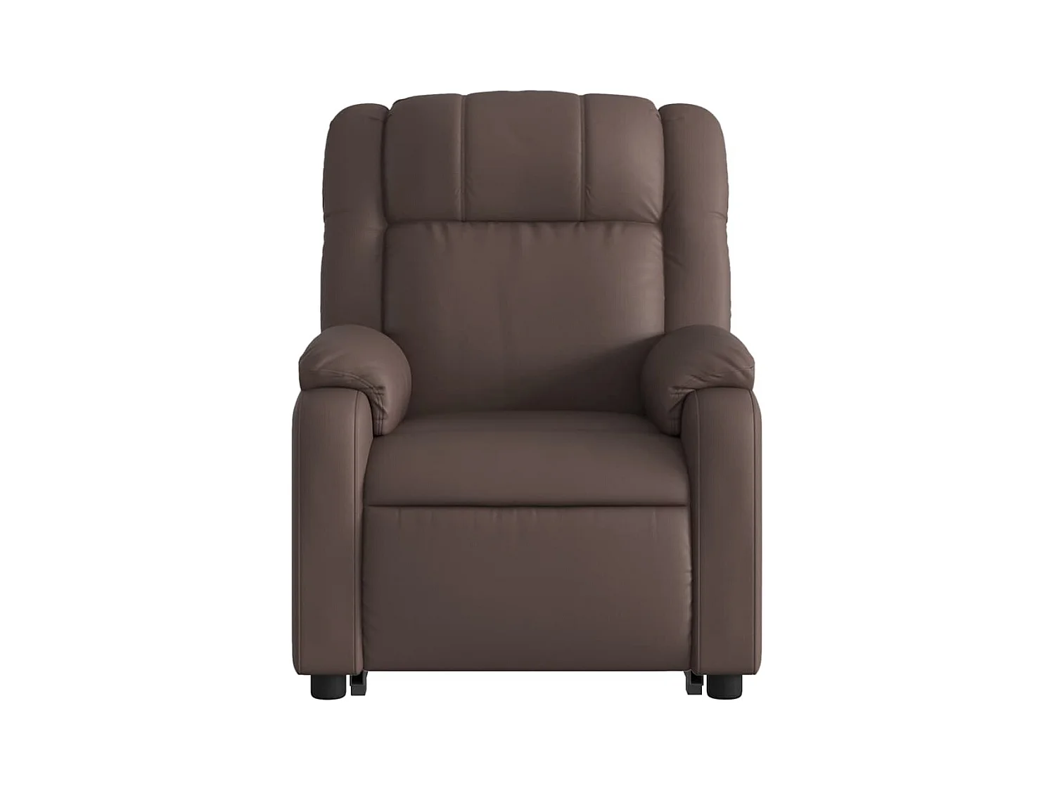 Fauteuil inclinable massant Marron Similicuir