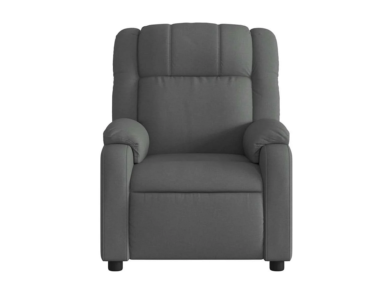 Fauteuil inclinable massant électrique gris foncé tissu