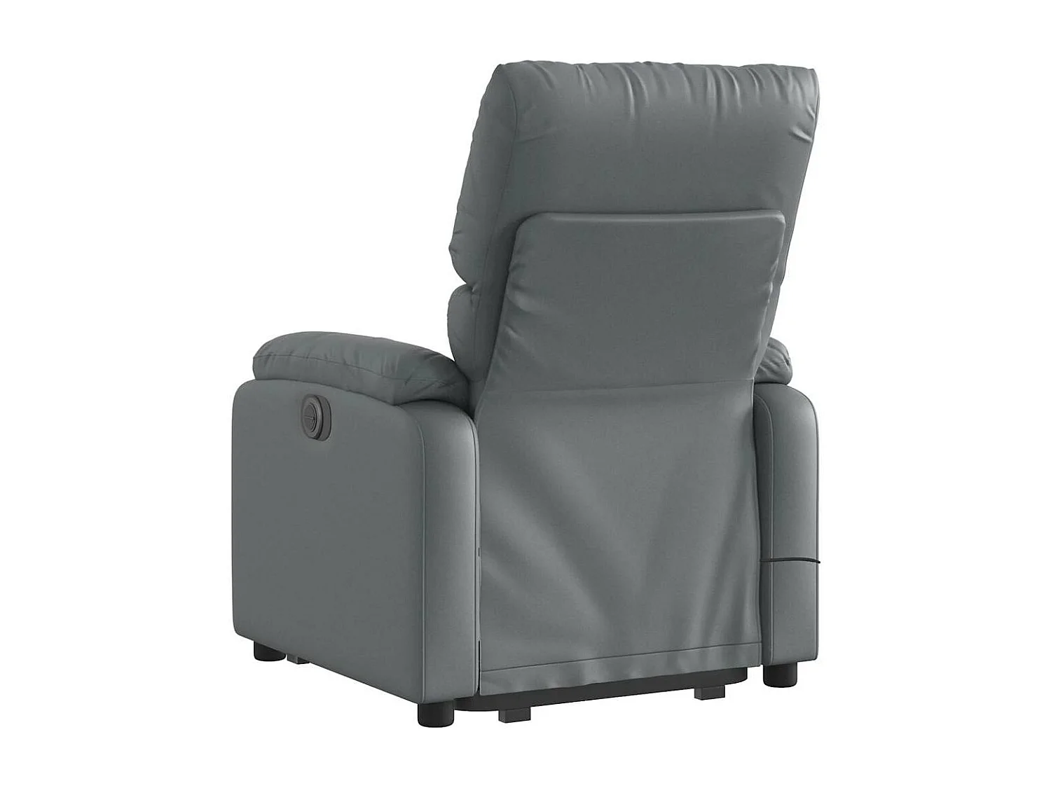 Fauteuil inclinable massant électrique gris similicuir