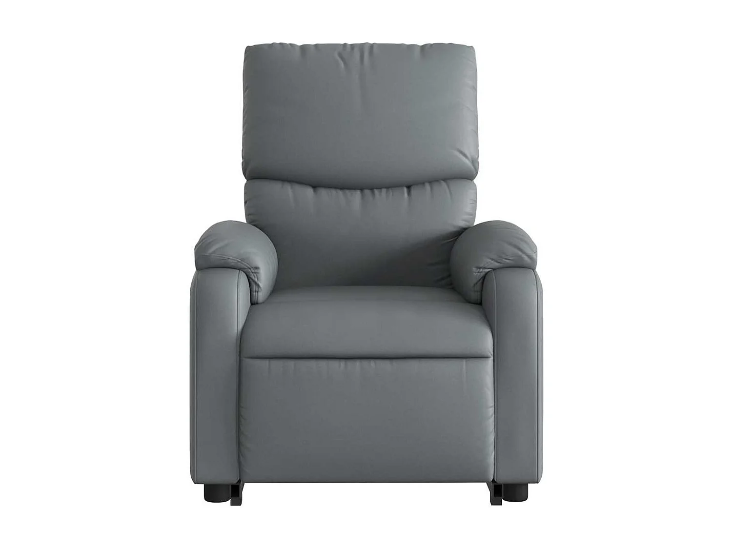 Fauteuil inclinable massant électrique gris similicuir
