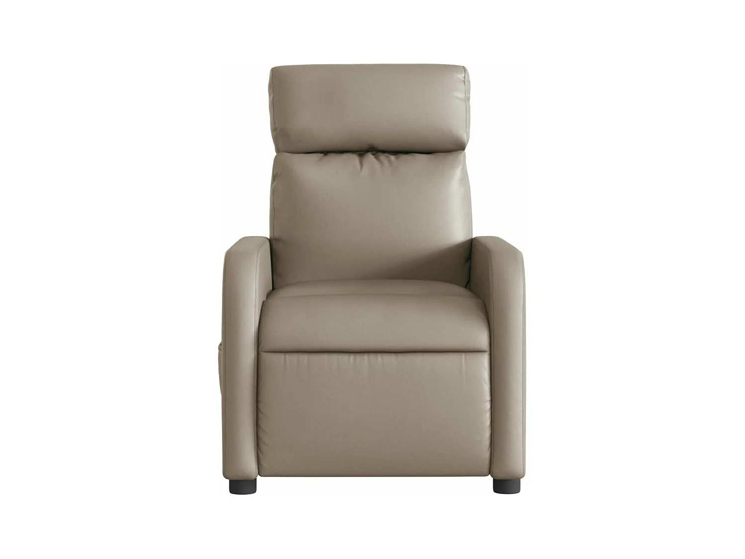 Fauteuil massant inclinable électrique cappuccino similicuir