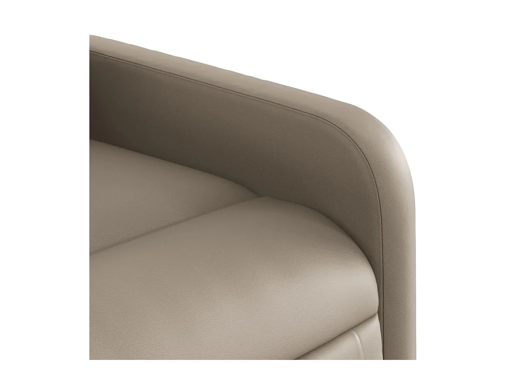 Fauteuil massant inclinable électrique cappuccino similicuir