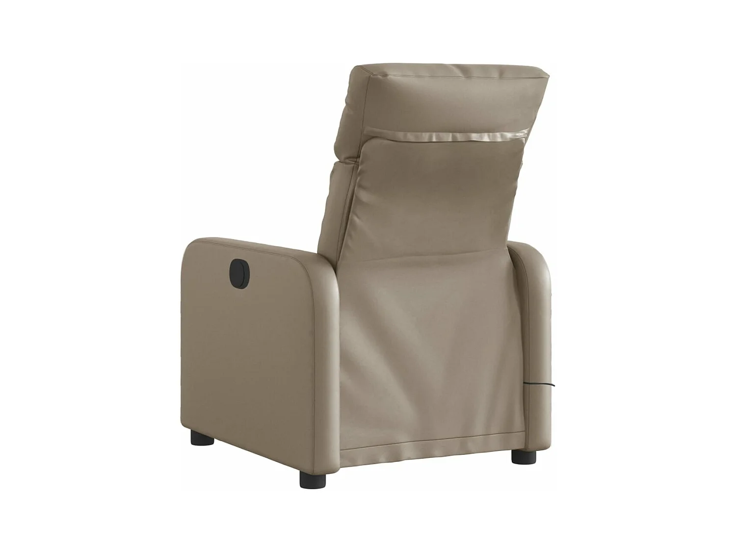 Fauteuil massant inclinable électrique cappuccino similicuir