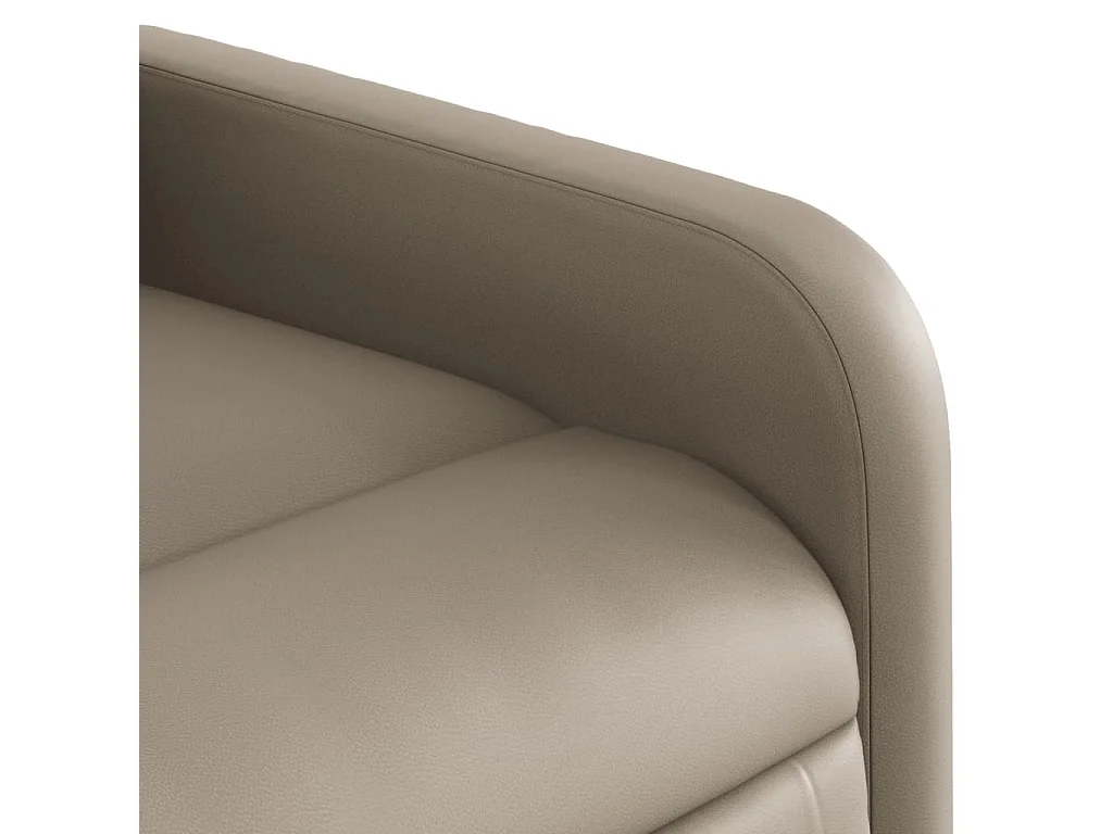 Fauteuil massant inclinable électrique cappuccino similicuir