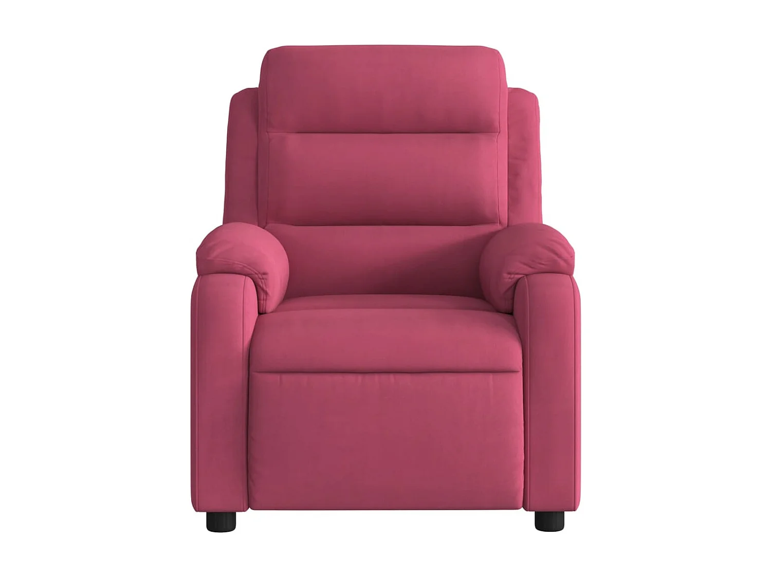 Fauteuil inclinable massage électrique rouge bordeaux velours