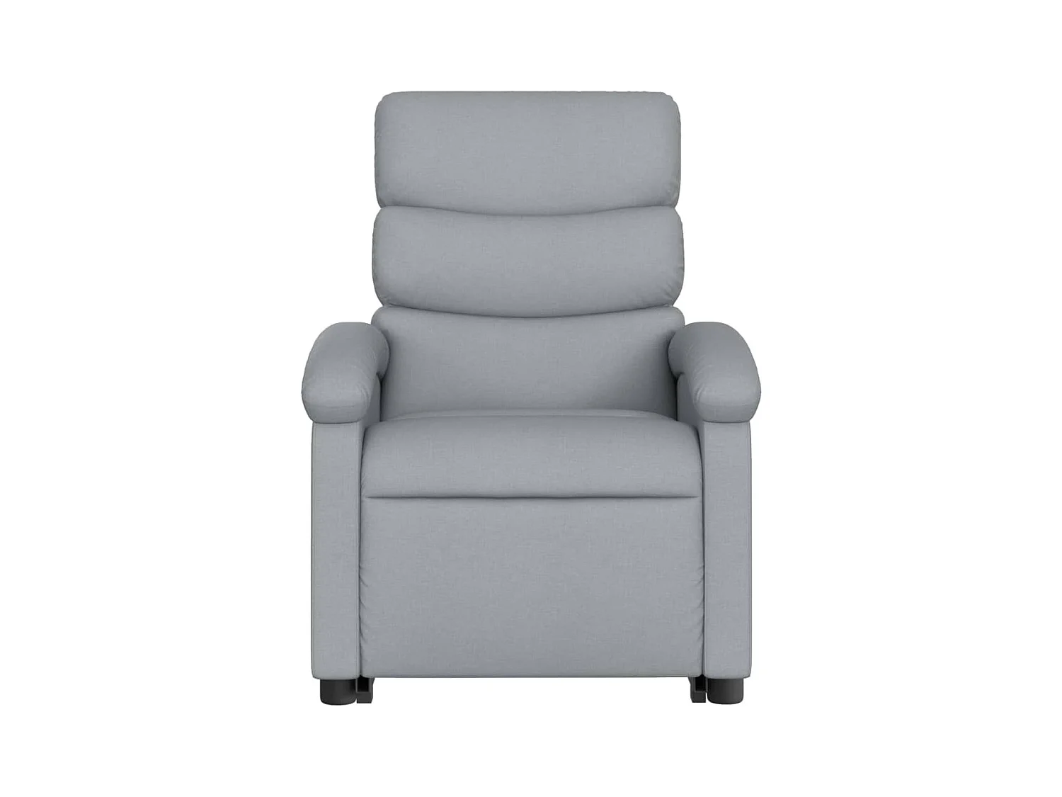 Fauteuil inclinable massant électrique Gris clair Tissu