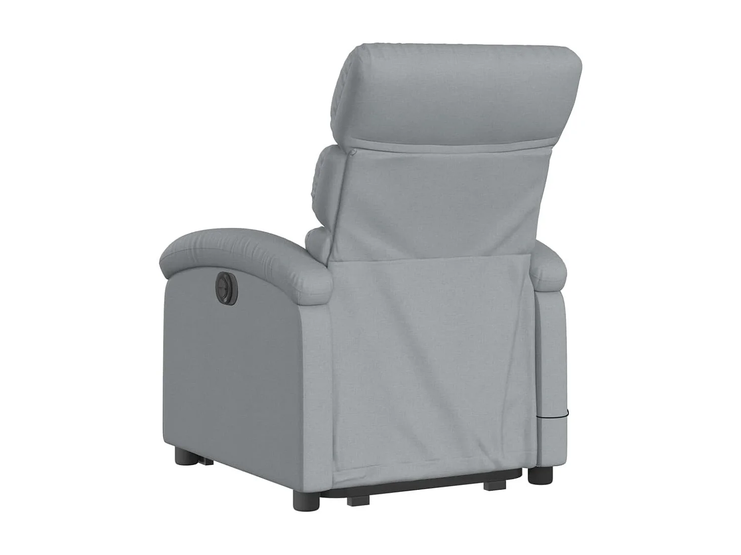 Fauteuil inclinable massant électrique Gris clair Tissu