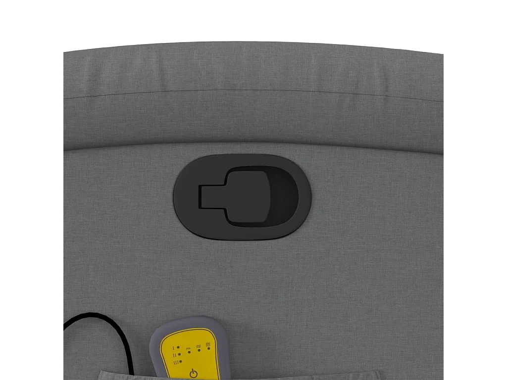 Fauteuil massant inclinable Gris foncé Tissu