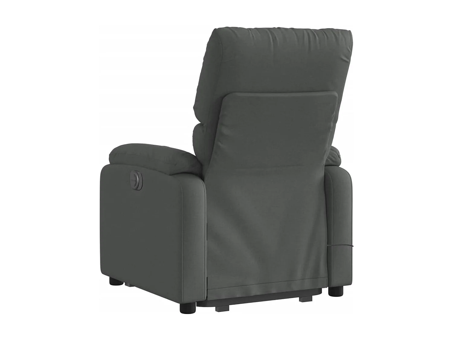 Fauteuil inclinable massant électrique Gris foncé Tissu