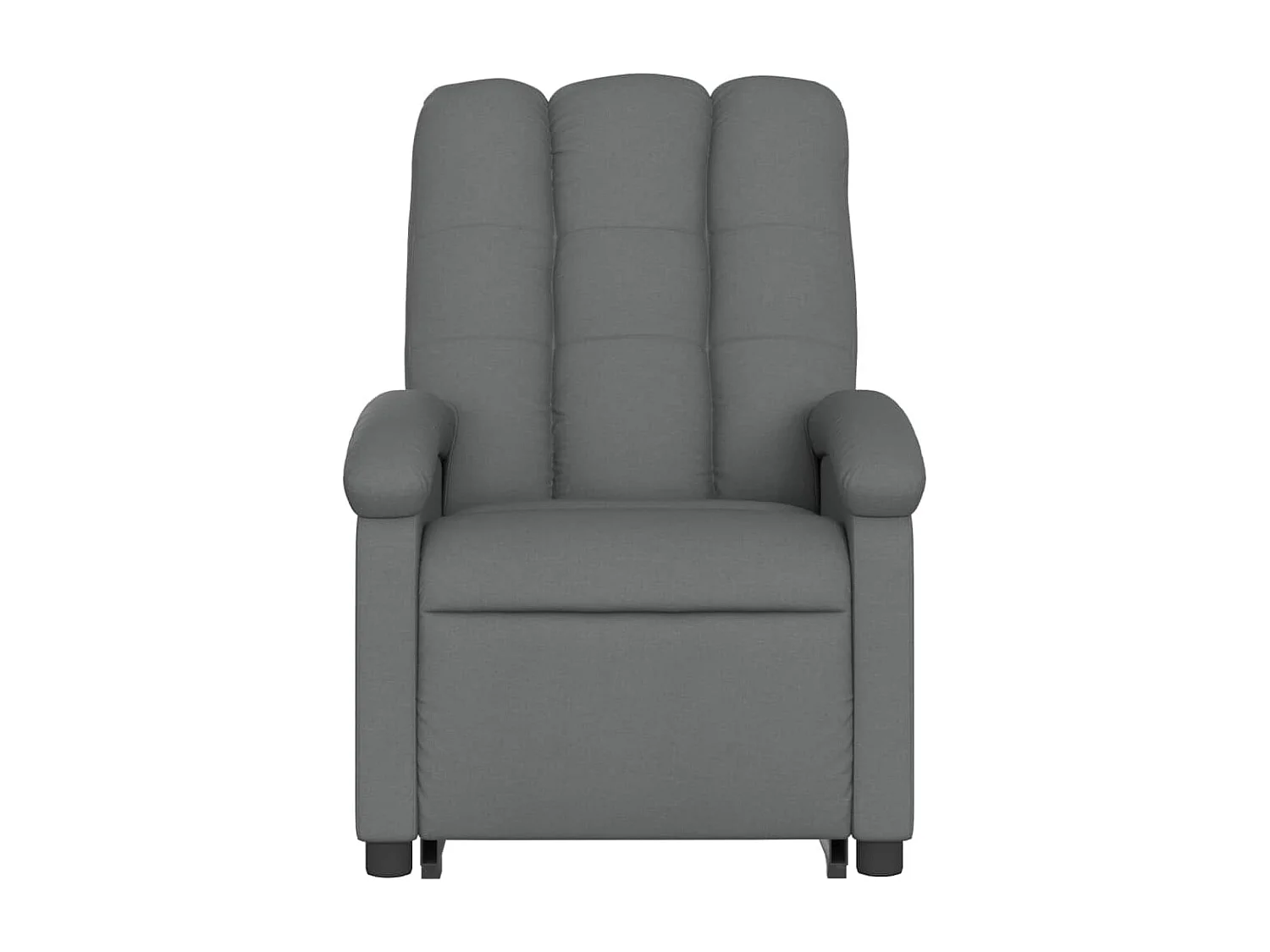 Fauteuil massant inclinable Gris foncé Tissu