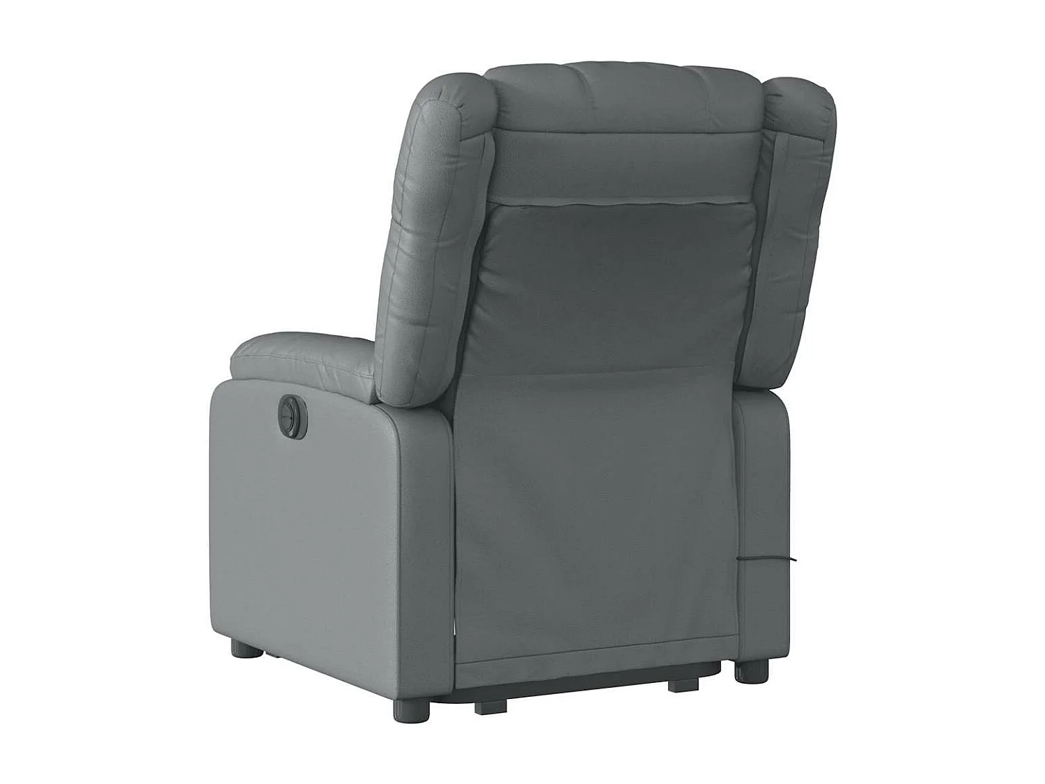 Fauteuil inclinable massant Gris Similicuir